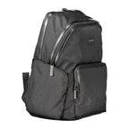 Rucksack für Herren aus schwarzem Polyester