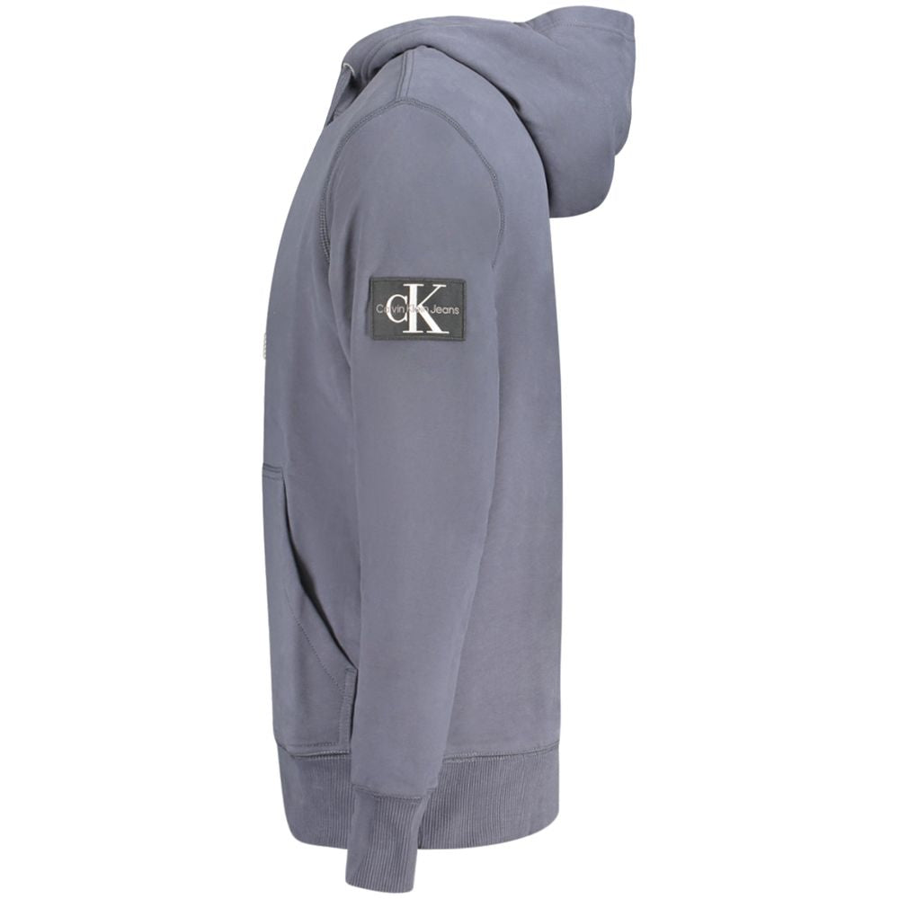 Blauer Herrenpullover aus Baumwolle
