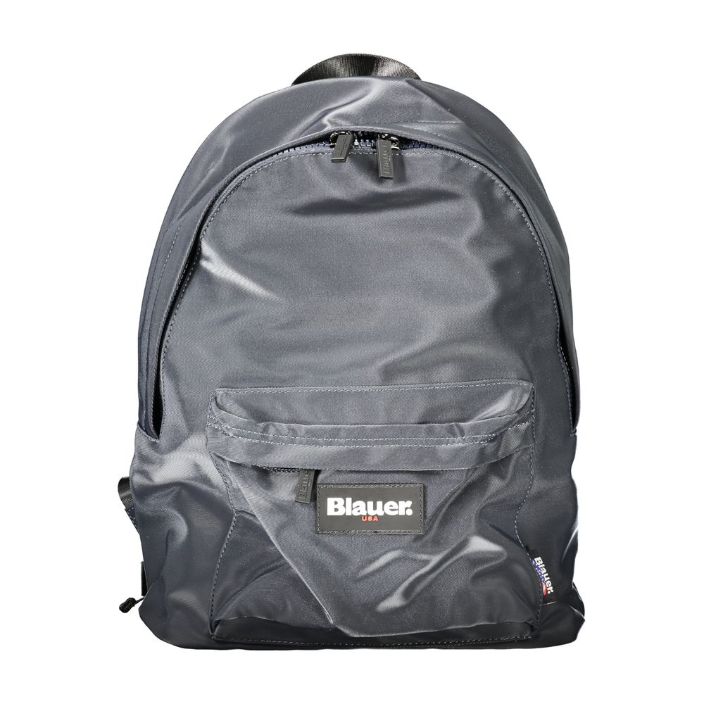 Blauer Herrenrucksack aus Polyester