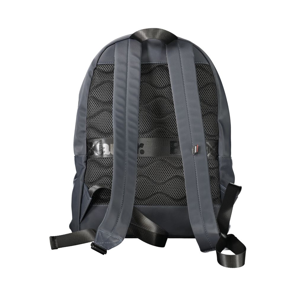 Blauer Herrenrucksack aus Polyester