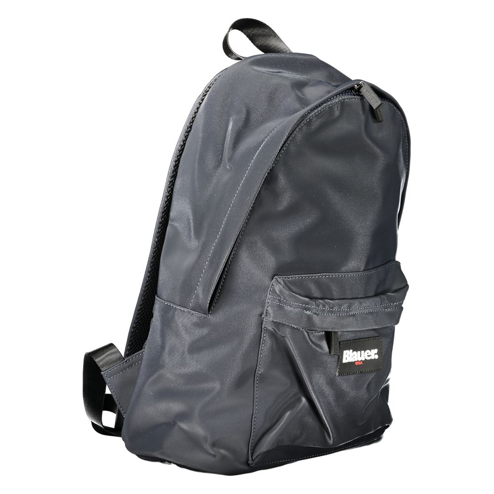 Blauer Herrenrucksack aus Polyester