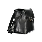 Black Polyurethane Women's Backpack