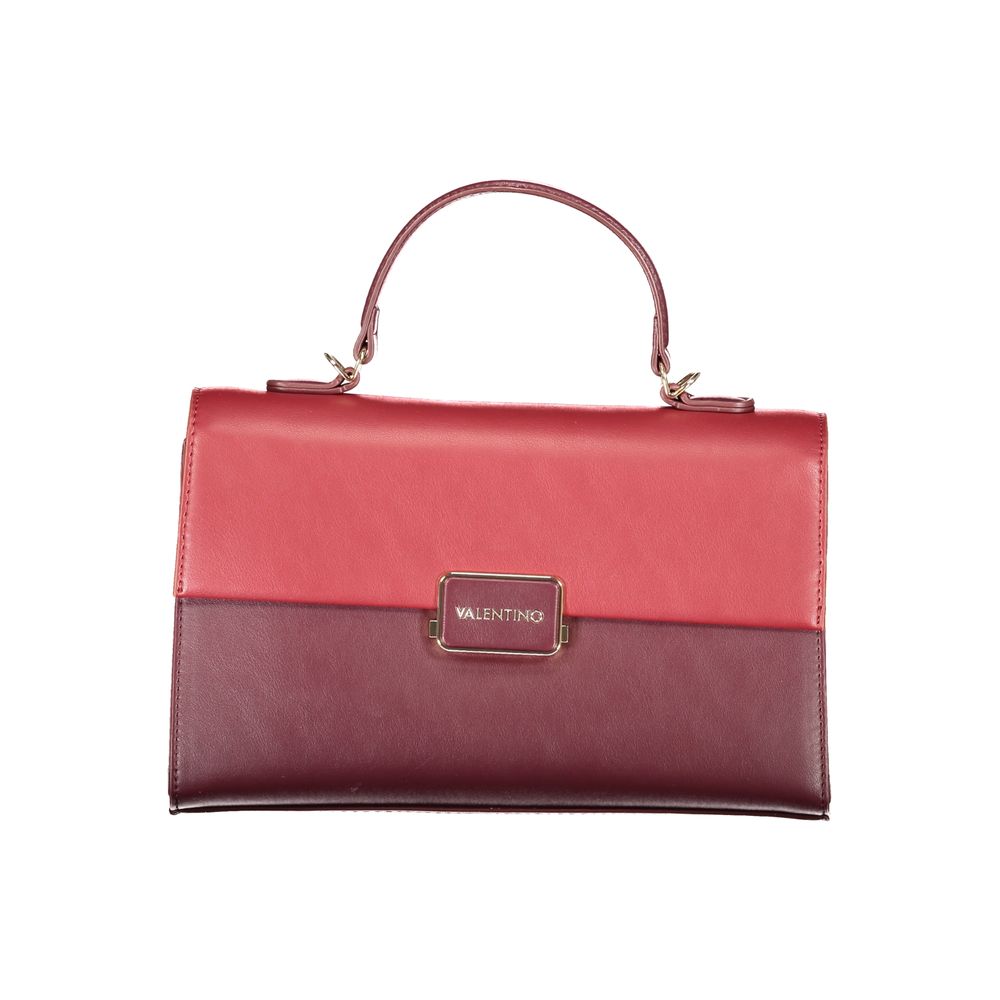 Red Polyurethane Women's Bag