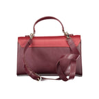 Red Polyurethane Women's Bag
