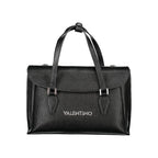 Schwarze Damenhandtasche aus Polyurethan