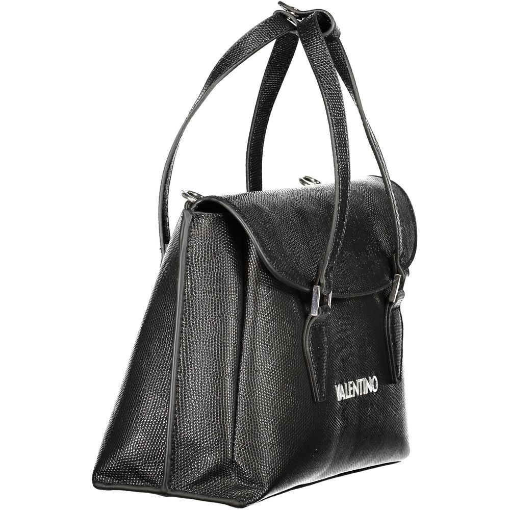 Schwarze Damenhandtasche aus Polyurethan