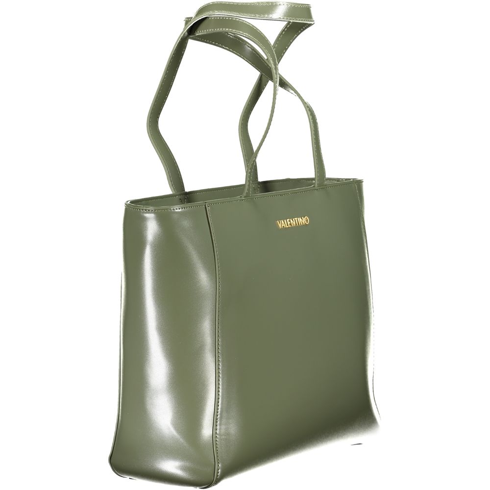 Green Polyurethane Women's Bag