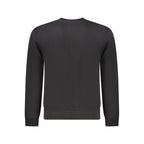 Black Cotton Men Sweatshirt