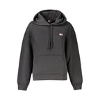 Black Cotton Women Sweatshirt