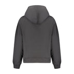 Black Cotton Women Sweatshirt