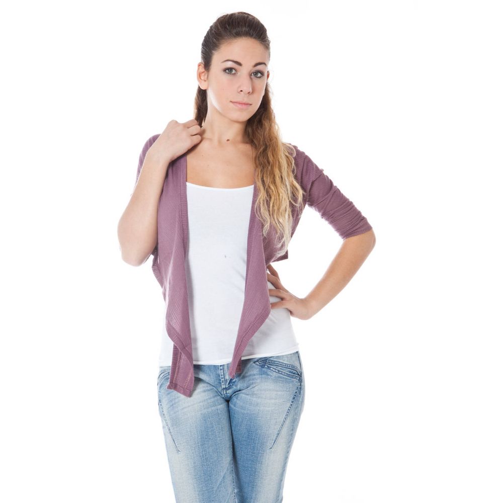 Rosa Baumwollpullover für Damen
