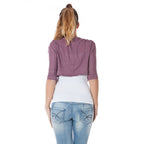 Rosa Baumwollpullover für Damen