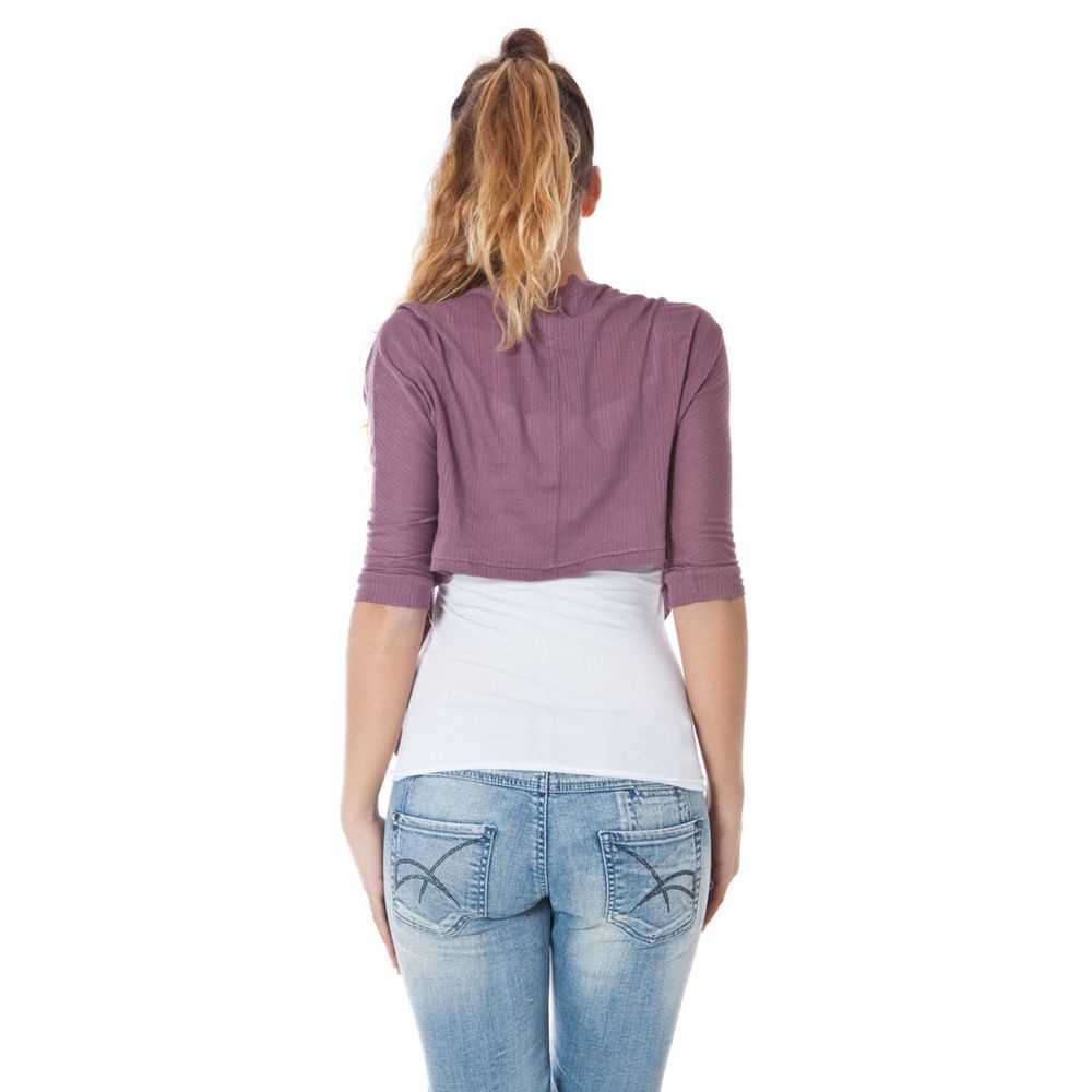 Rosa Baumwollpullover für Damen