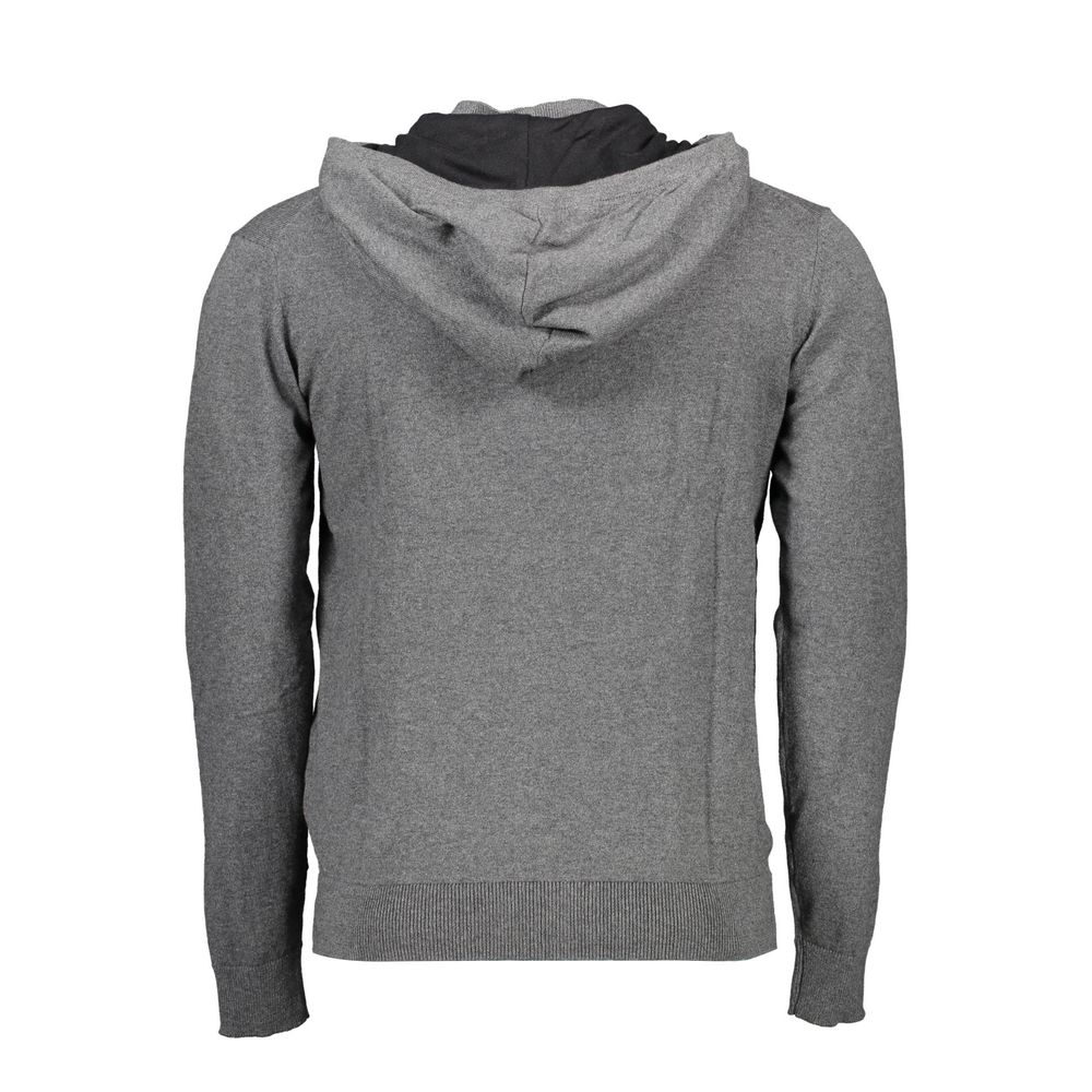 Grauer Herrenpullover aus Baumwolle