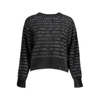 Schwarzer Polyamid-Pullover für Damen