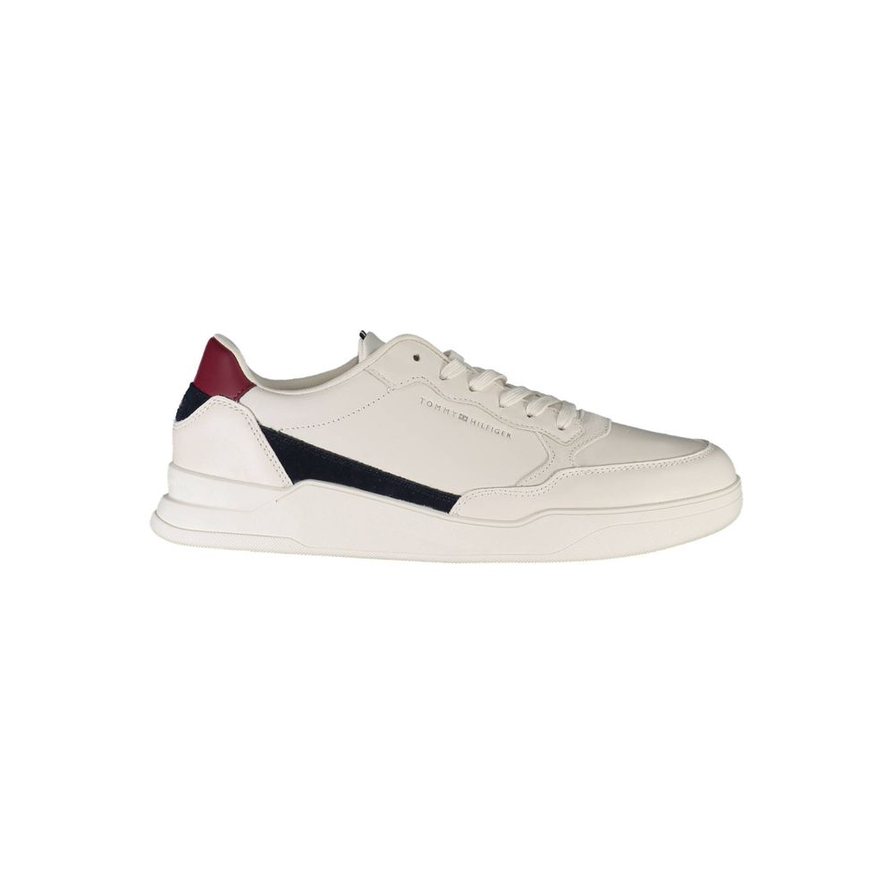 Weiße Leder Herren-Sneaker