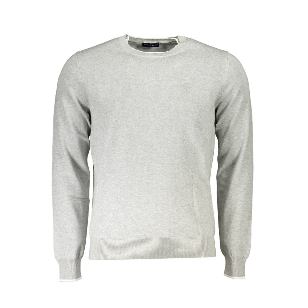 Maglione da uomo in cotone organico grigio