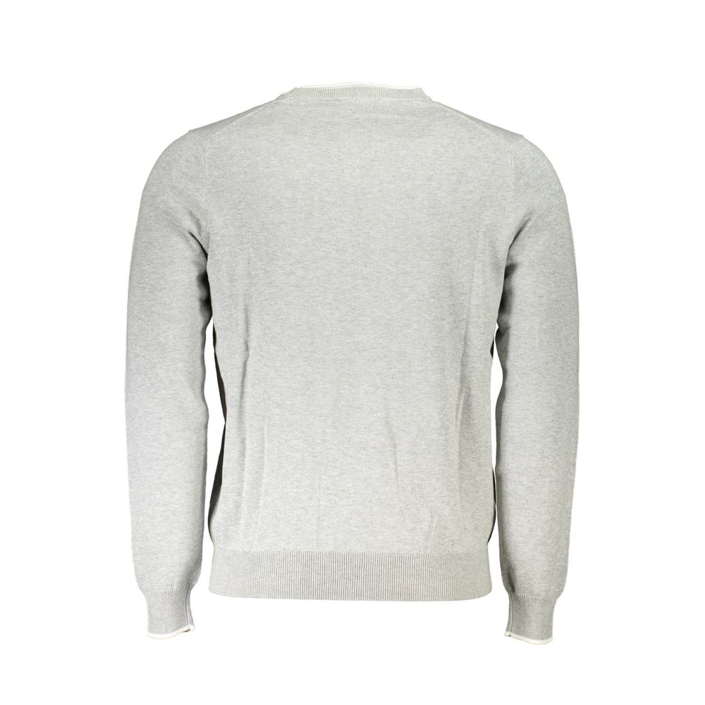 Maglione da uomo in cotone organico grigio