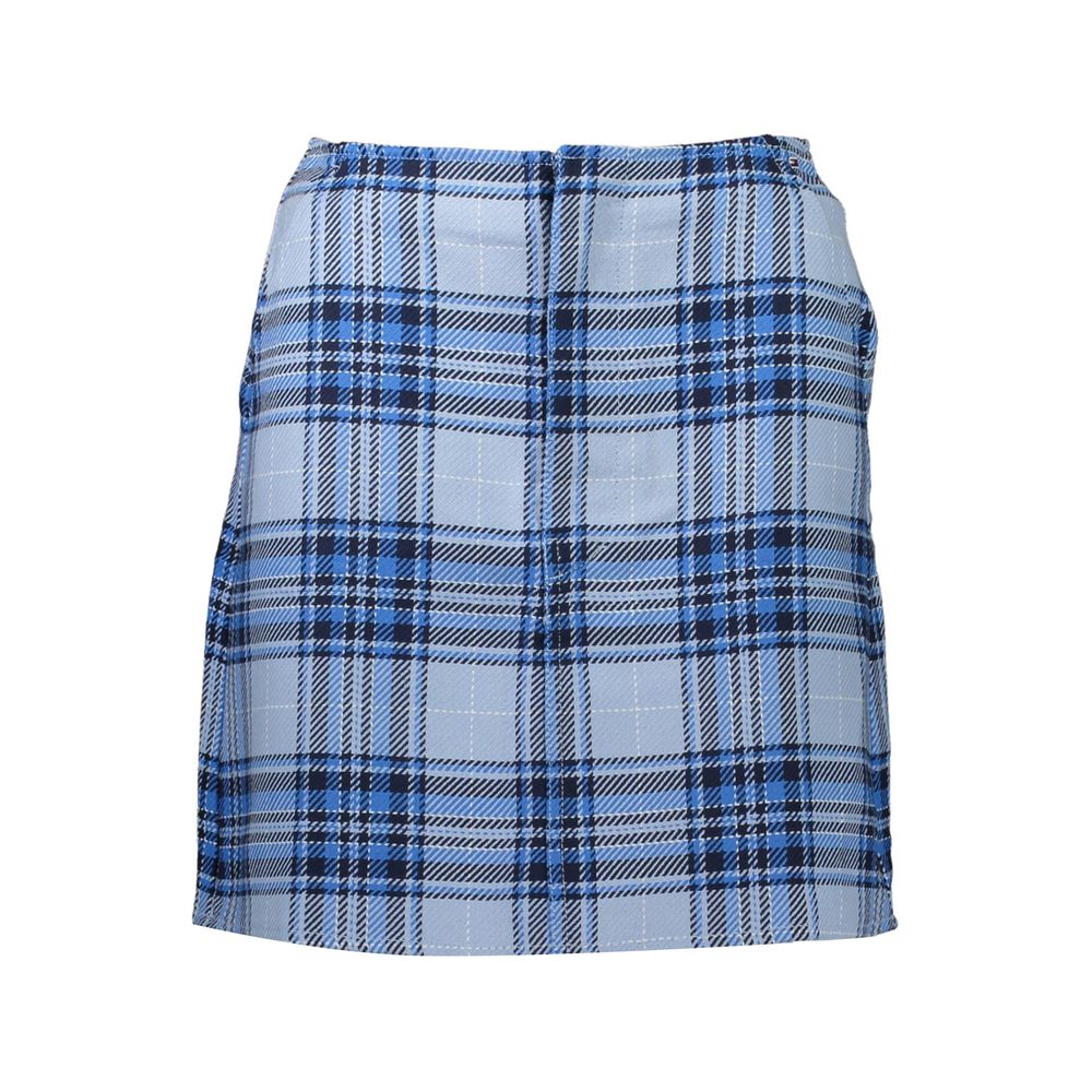 Light Blue Cotton Women's Skirt