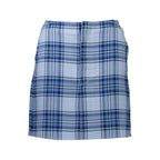 Light Blue Cotton Women's Skirt