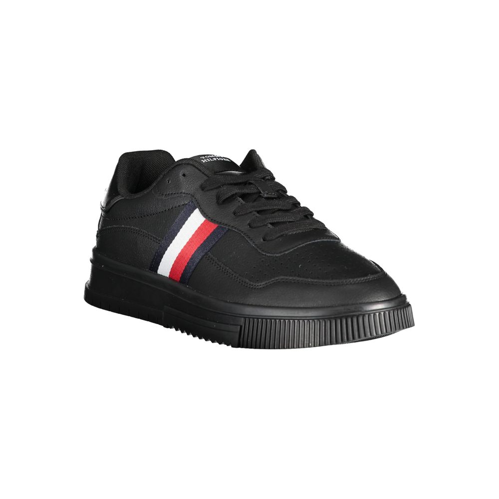 Sneaker aus schwarzem Leder für Herren