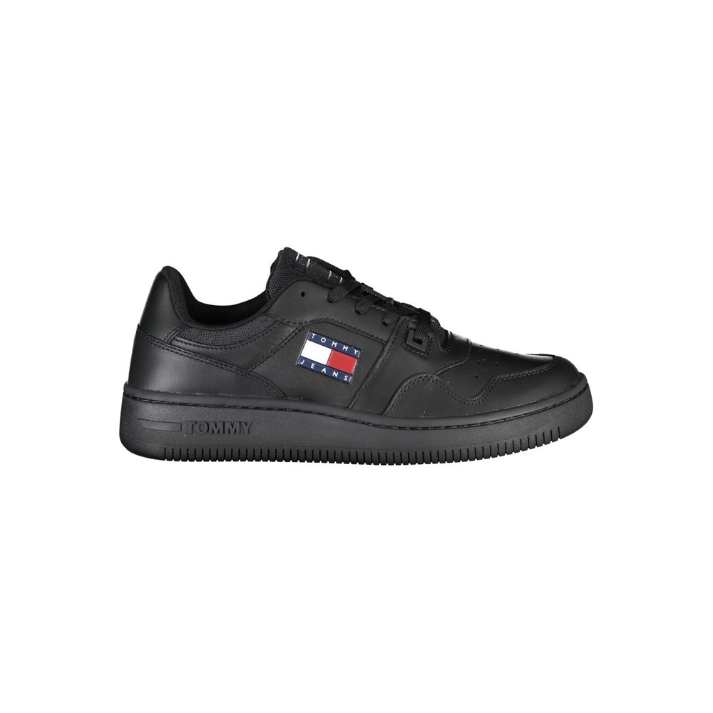 Damen-Sneaker aus schwarzem Leder
