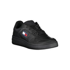 Damen-Sneaker aus schwarzem Leder