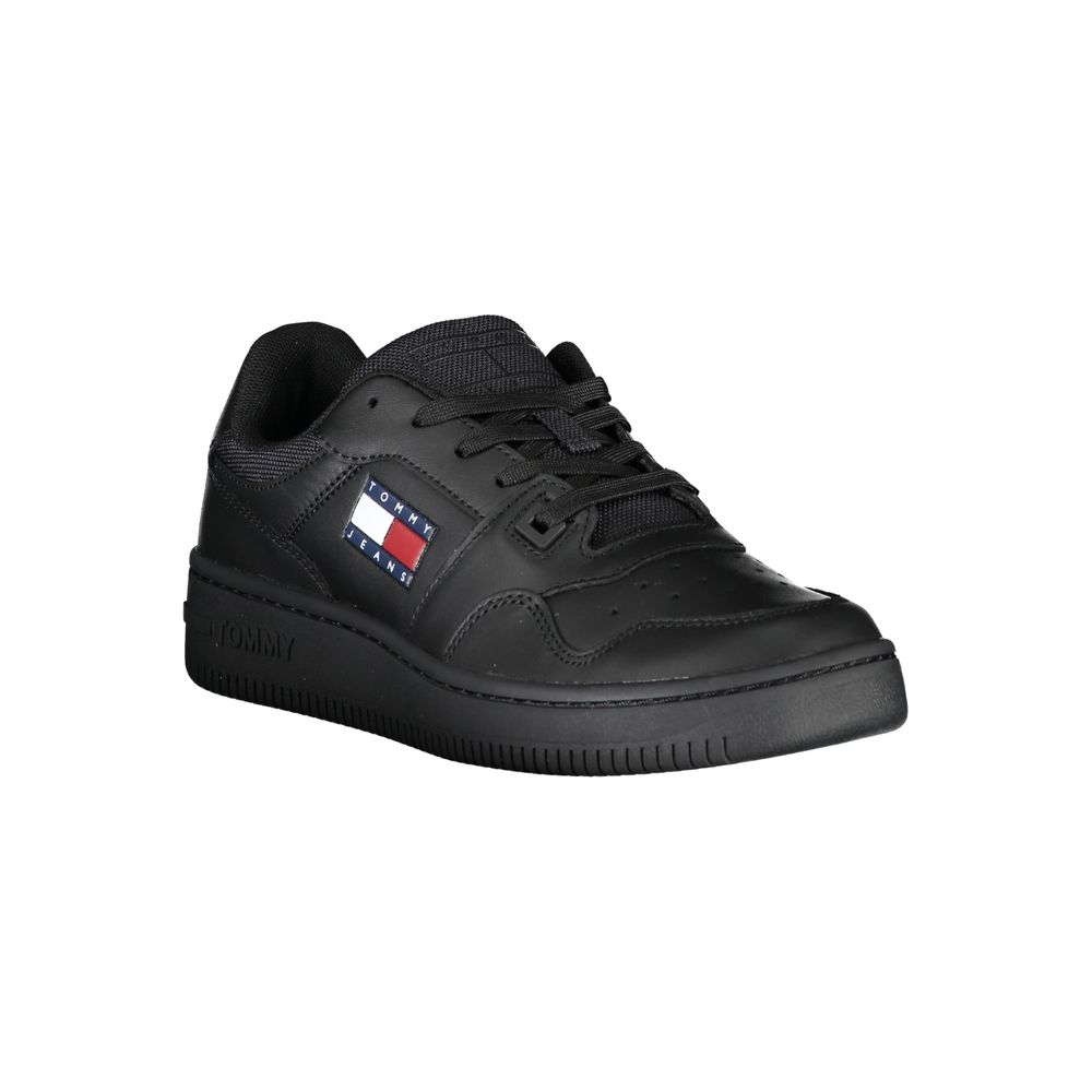 Damen-Sneaker aus schwarzem Leder
