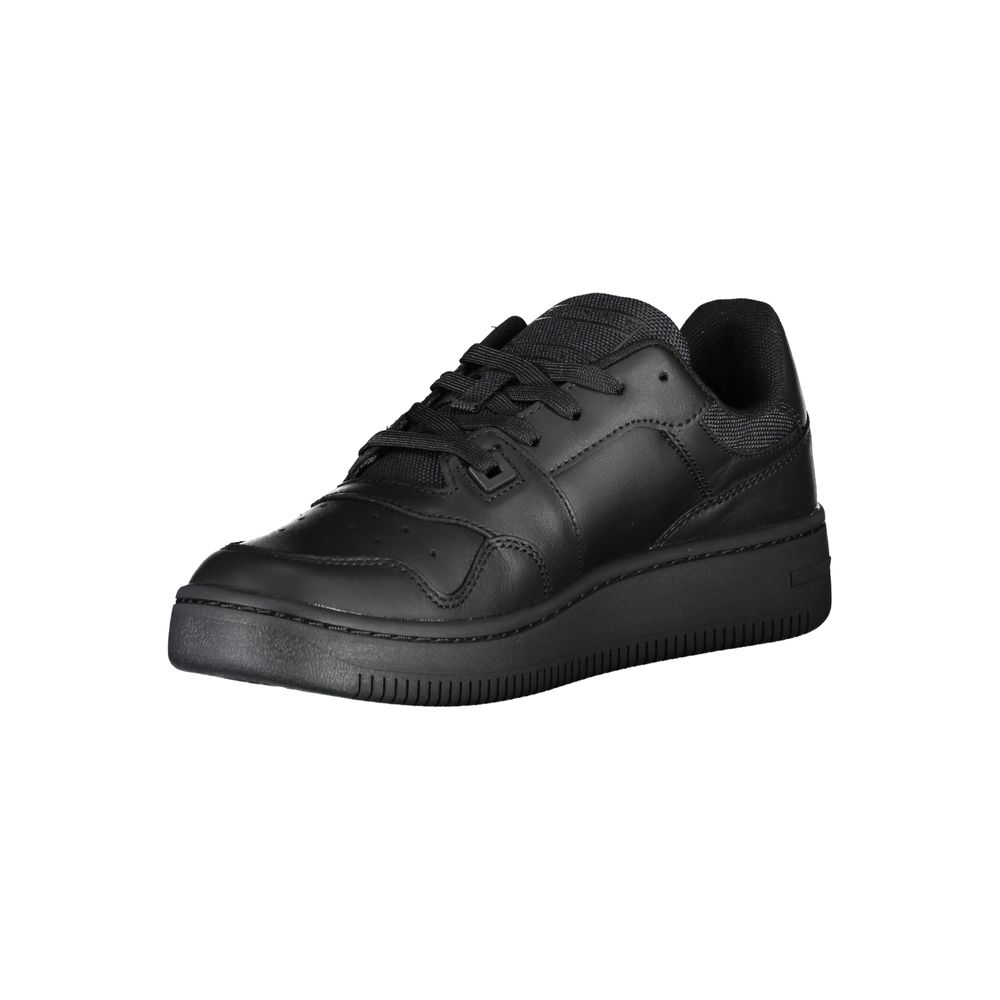 Damen-Sneaker aus schwarzem Leder