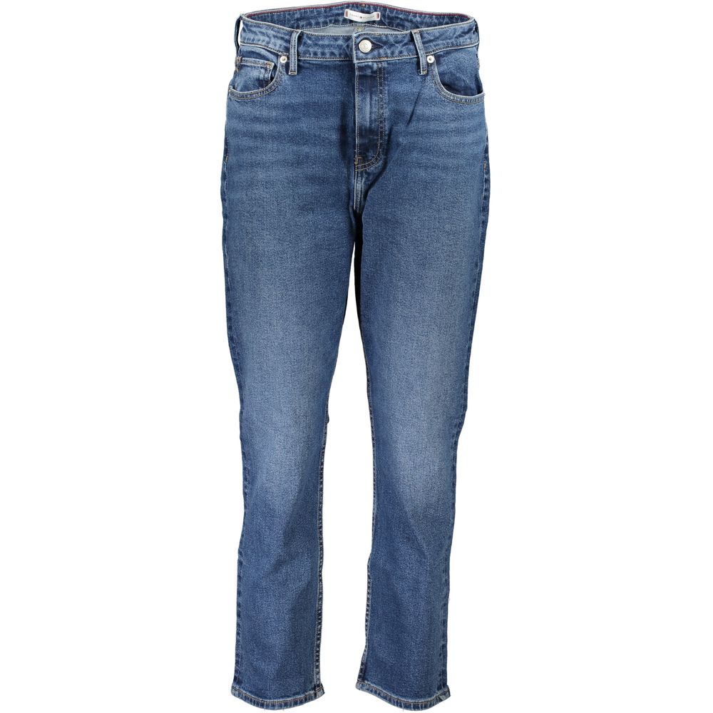 Blaue Baumwoll-Damenjeans