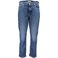 Blaue Baumwoll-Damenjeans
