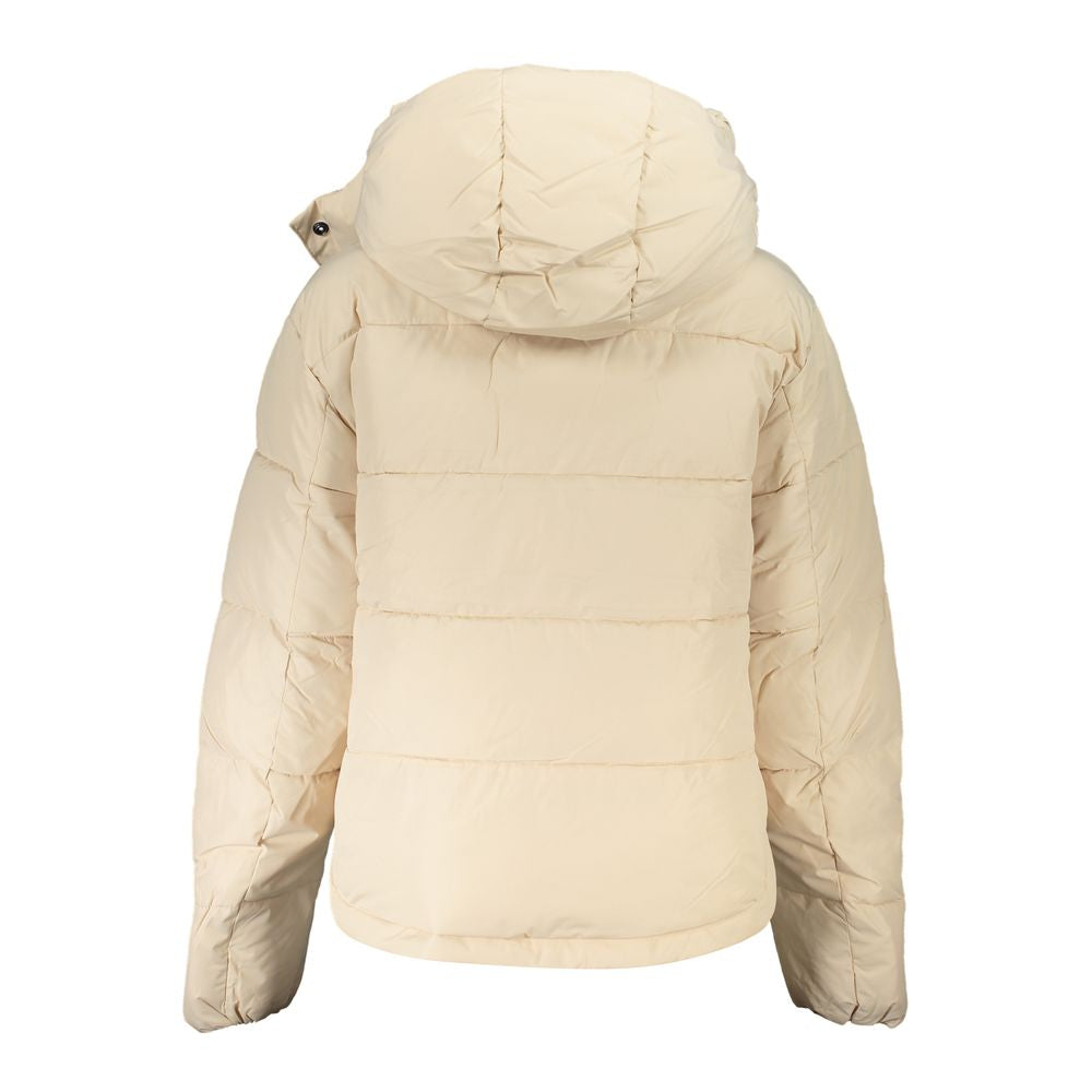 Beige Polyester Women's Jacket