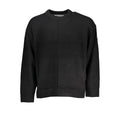 Black Cotton Men Sweater