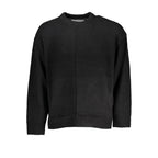 Black Cotton Men Sweater