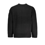 Black Cotton Men Sweater