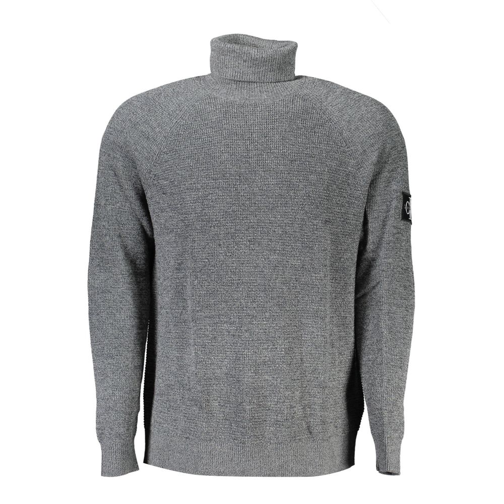 Grauer Wollpullover für Herren