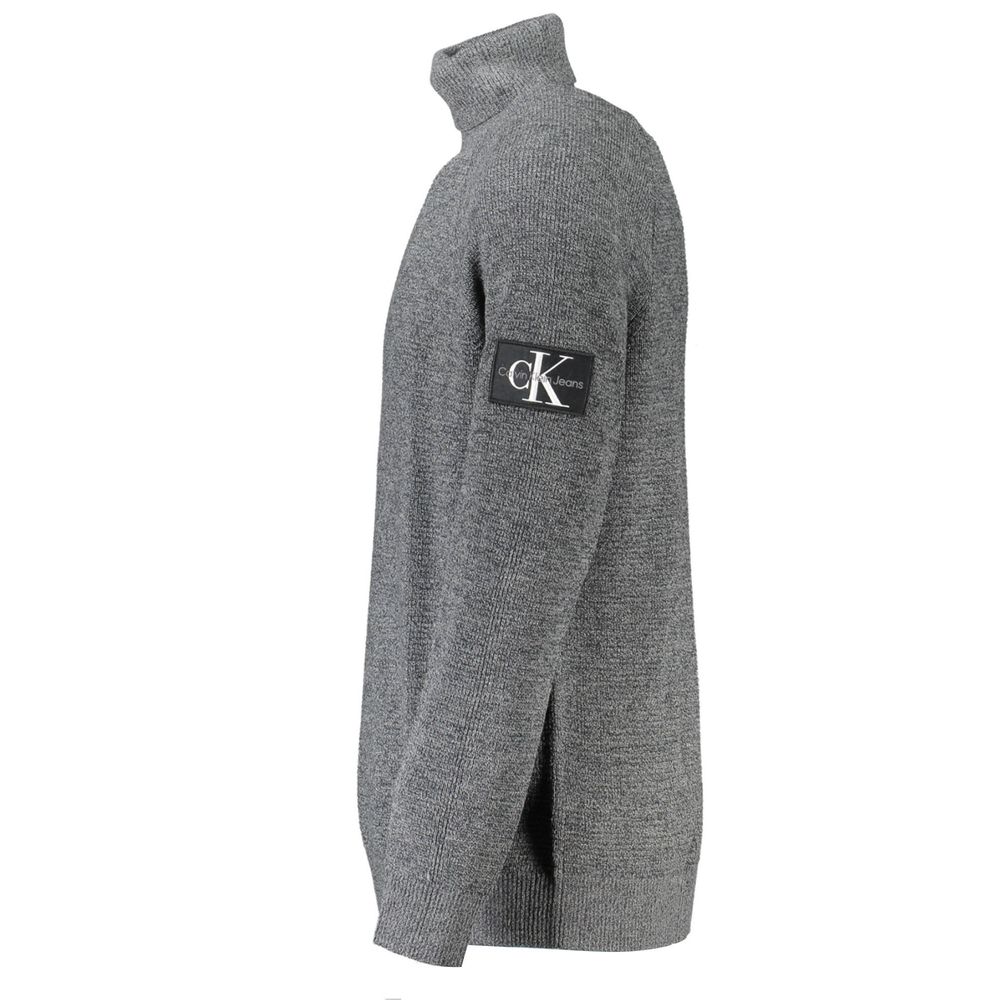 Grauer Wollpullover für Herren