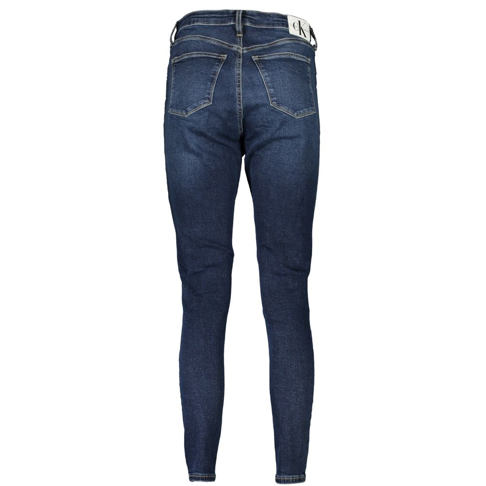Blaue Baumwoll-Damenjeans