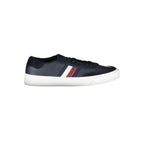 Blue Leather Men Sneaker