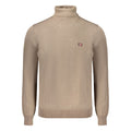 Brauner Polyamid Herrenpullover