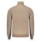 Brauner Polyamid Herrenpullover