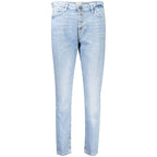 Azzurro Damenjeans aus Baumwolle