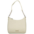 Beige Polyurethane Women Bag