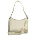 Beige Polyurethane Women Bag