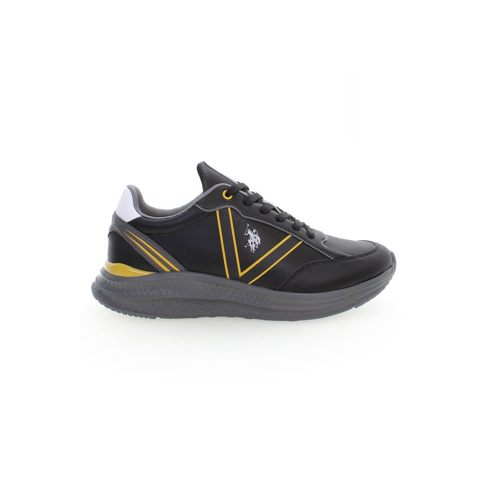 Herren-Sneaker aus schwarzem Polyester