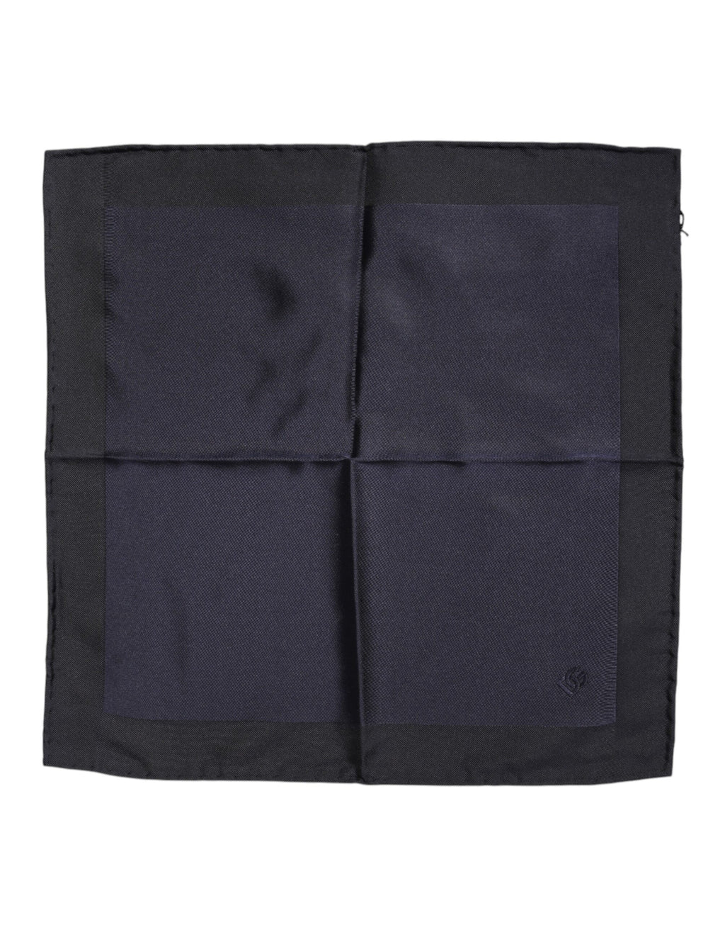 Dunkelblaues Seidenquadrat Herren Foulard Schal