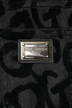 Graue gerade Herren-Jeans aus Baumwolle mit DG-Logo