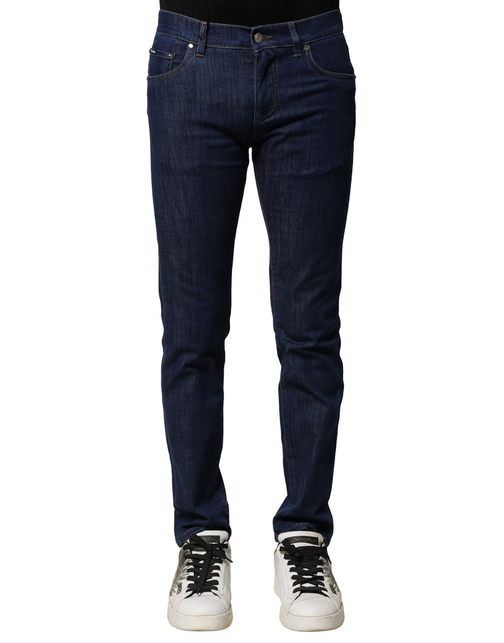 Blaue Baumwoll-Stretch Skinny Herren Jeans