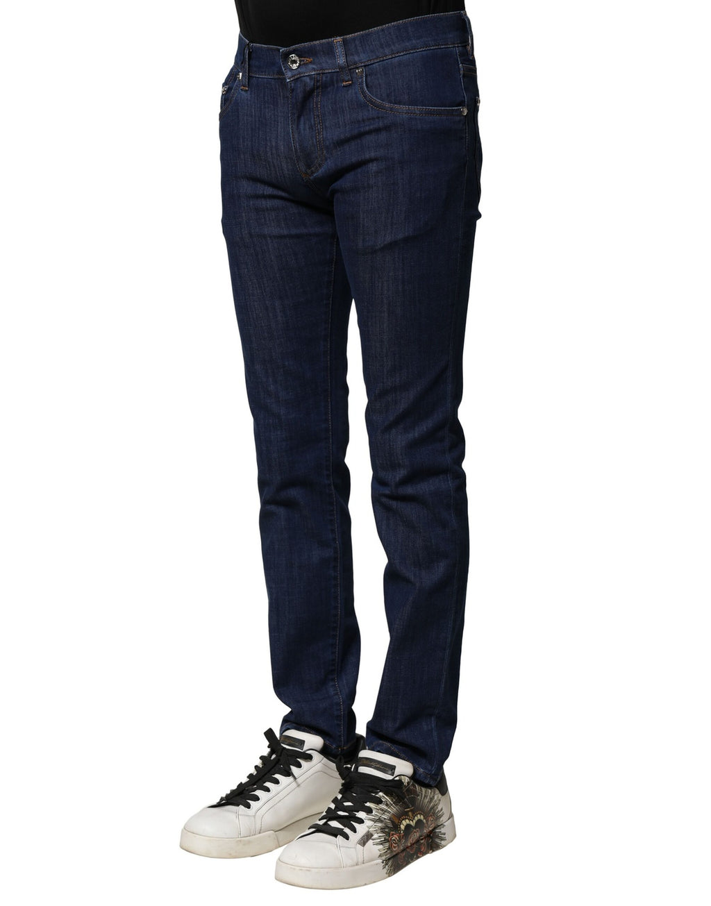 Blaue Baumwoll-Stretch Skinny Herren Jeans