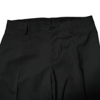 Black Wool 2 Piece Single Breasted Suit
